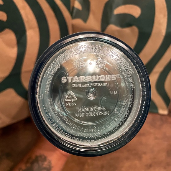 COPY - Starbucks 2022 Spring Green Iridescent Core 24oz Cold Cup Tumbler MERMAID - Picture 5 of 5